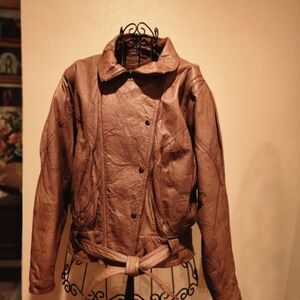 Vintage 80s Berman aviator bomber jacket